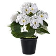 thumbnail image 1 of EZPXFCI Artificial Crabapple Pothos Plant - Potted Fake Flowers with Vines & Plastic Leaves - Indoor Outdoor Decorative Faux Plant, 1 of 9