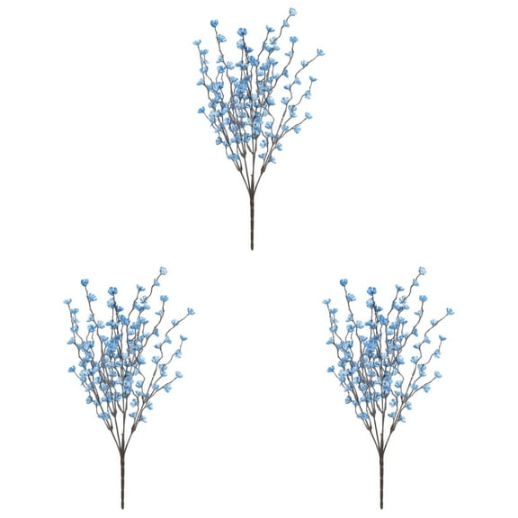 EZPXFCI Artificial Flowers, Tall Blue Fake Flowers 15.7'' Long Stem Silk Flowers for Tall Vase Table Centerpieces Wedding Home Decor