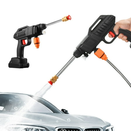 EZPXFCI Cordless Pressure Washer 1500W Portable Pressure Washer 60Bar/870 Battery Pressure Washer With 2 Nozzles 2 Battery 5m Hose Cordless Power Washer Portable Wash For Car Floor