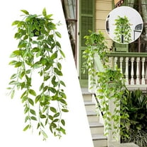 EZPXFCI Fake Hanging Plant with Pot,Artificial Hanging Plants Fake Ivy,Small Hanging Potted Plant,Small Potted for Home Room Indoor Outdoor Shelf Decor