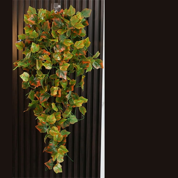 EZPXFCI Fall Maple Leaves Garland 2Pcs Artificial Maples Leave Vines 5.7Ft Fake Autumn Silk Leaf Greenery Hanging Ivy Plants Decor for Outdoor Indoor Home Garden Thanksgiving Party Fireplace