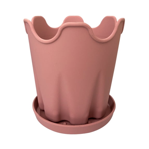 EZPXFCI Flowers Pot 4 Inch Silicone Plant Pot with Bottom Tray Indoor Outdoor Planter Pot for Garden Home Office Garden Decor