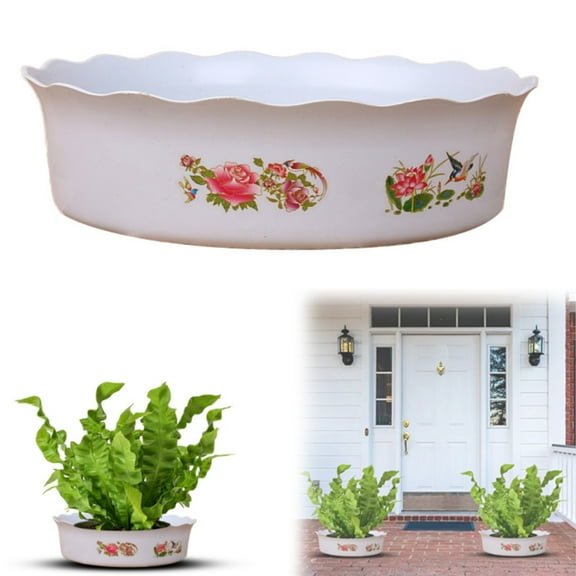 EZPXFCI Hydroponic Flower Pot Decorative Plastic Planter Bowl for Water Plants Indoor Gardening and Home Decor Space-Saving Lotus Container for Flowers and Fish