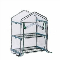 EZPXFCI PVC Plant Greenhouse Cover - Herb and Flower Garden Green House Replacement Accessories (Just Cover, Without Iron Stand, Flowerpot)