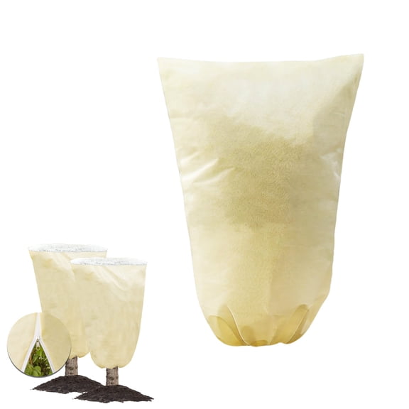 EZPXFCI Plant Covers Freeze Protection, 47.24x39.37 Inch Frost Blankets for Outdoor Plants Frost Cloth with Zipper Drawstring-Protect Trees Shrubs from Cold Frost Wind Pest