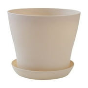 EZPXFCI Plant Pots, Planters for Indoor Plants, Cute Plant Pots with Drainage Hole & Saucers, Small Flowerpot Medium Flower Pot for Indoor Outdoor Garden Plants and Flowers