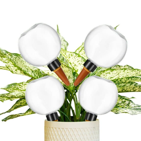 EZPXFCI Plant Watering Globes- Transparent Glass Water Bulbs Mushroom Self Watering Planter Insert Automatic Plant Watering Bulbs Devices for Indoor and Outdoor Plants