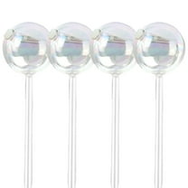 EZPXFCI Self Watering Glass Globes - 4Pcs Iridescent Bulbs | Automatic Spikes for Indoor/Outdoor Plants & Consistent Hydration