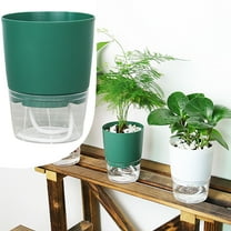 EZPXFCI Self Watering Plant Pot , 5.7 inch Self Watering Planters with Drainage Hole and Large Capacity Reservoir, 2 in 1 Indoor Plant Pots indoor for Living Room, Odorless