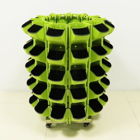EZPXFCI Stackable Vertical Flower Pot Planter Gardening Pot for Indoor and Outdoor Use for Balcony and Garden Greening Space-Saving Design
