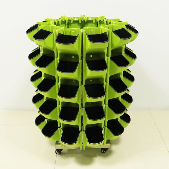 EZPXFCI Stackable Vertical Flower Pot Planter Gardening Pot for Indoor and Outdoor Use for Balcony and Garden Greening Space-Saving Design