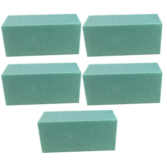 EZPXFCI Standard Dry Floral Foam Blocks - Green Polystyrene | Lightweight Heavy Duty for Artificial Floral Arrangements & Arts Crafts Base