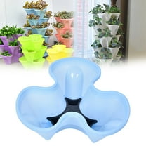 EZPXFCI Tier Vertical Planter Stackable Tower Planters Strawberry Herb Flower and Vegetable Pots Indoor Outdoor Gardening Pots with Removable Wheels and Tools