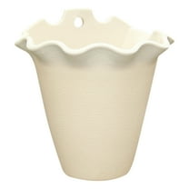 EZPXFCI Wall Mount Hanging Flower Pot - Plastic Planters for Indoor Outdoor Use, Balcony Railing Planter with Drainage for Small Space Gardening