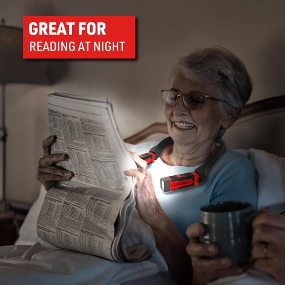 EZRED ANYWEAR Rechargeable Neck Light for Hands-Free Lighting - NK15, Perfect Light for Mechanics, Camping, Hunting, Projects, Reading