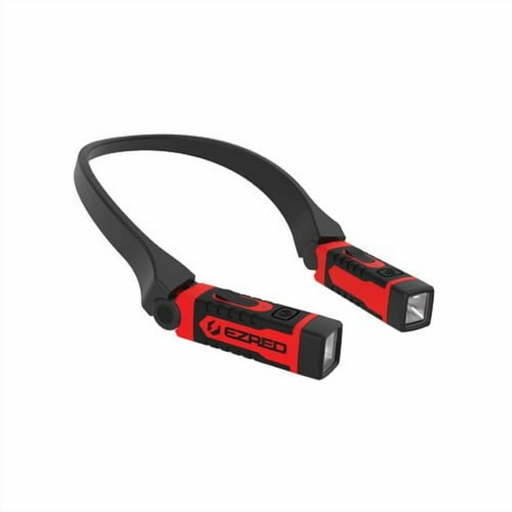 EZRED NK15 ANYWEAR Rechargeable Neck Light, 300 Lumens, Dimmable, Red