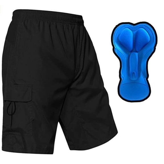 EZRUN Men's 3D Padded Mountain Bike Shorts Lightweight MTB Cycling Shorts