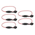 thumbnail image 1 of EZSPTO 5Pcs Holder 12V 30A Refractory Waterproof Bendable Removable Dustproof In Line Holders,Inline ,In Line Holders 12v, 1 of 8