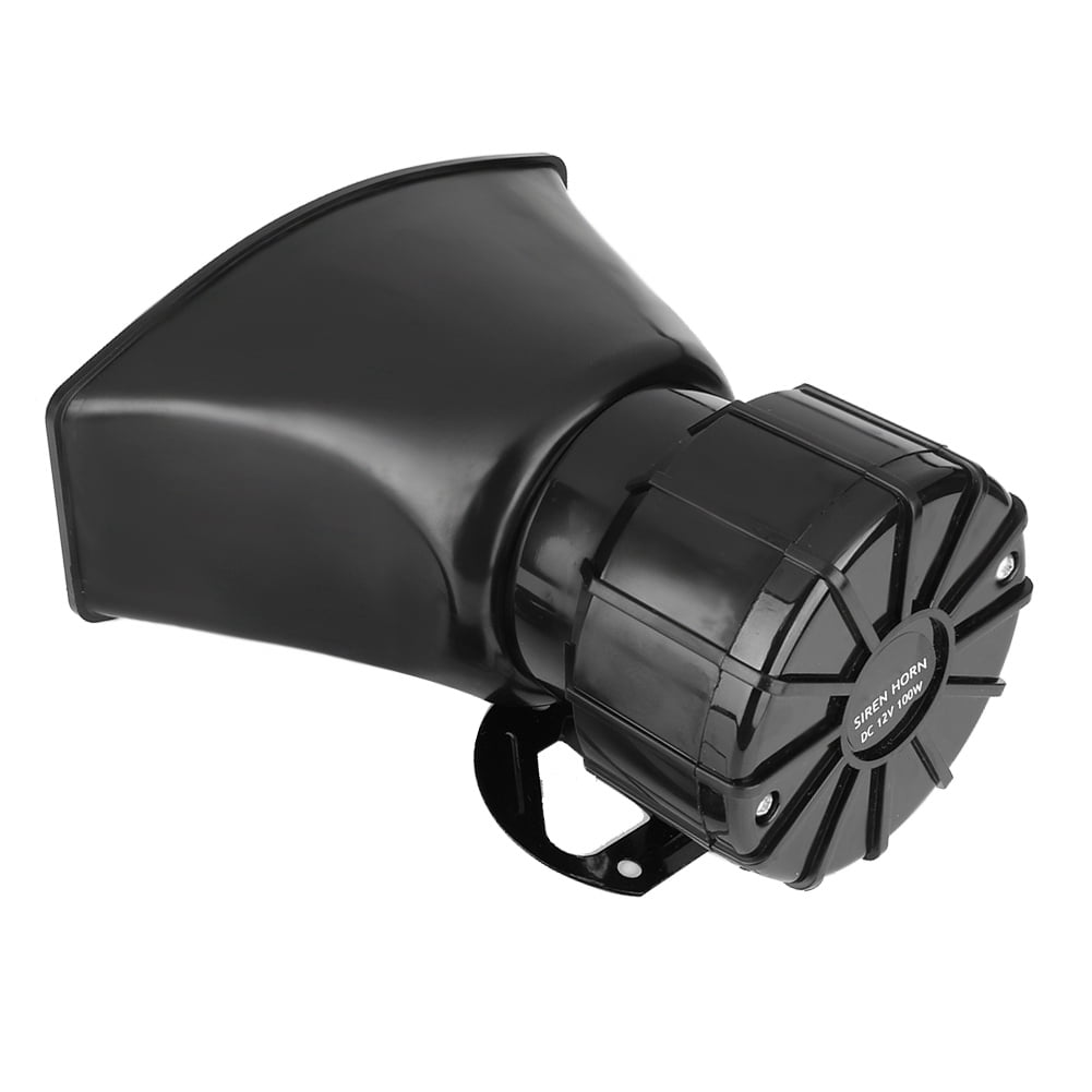 EZSPTO Horn,115130db Super Loud Car 5 Tone Warning Alarm Siren Horn Speaker With Mic, Horn