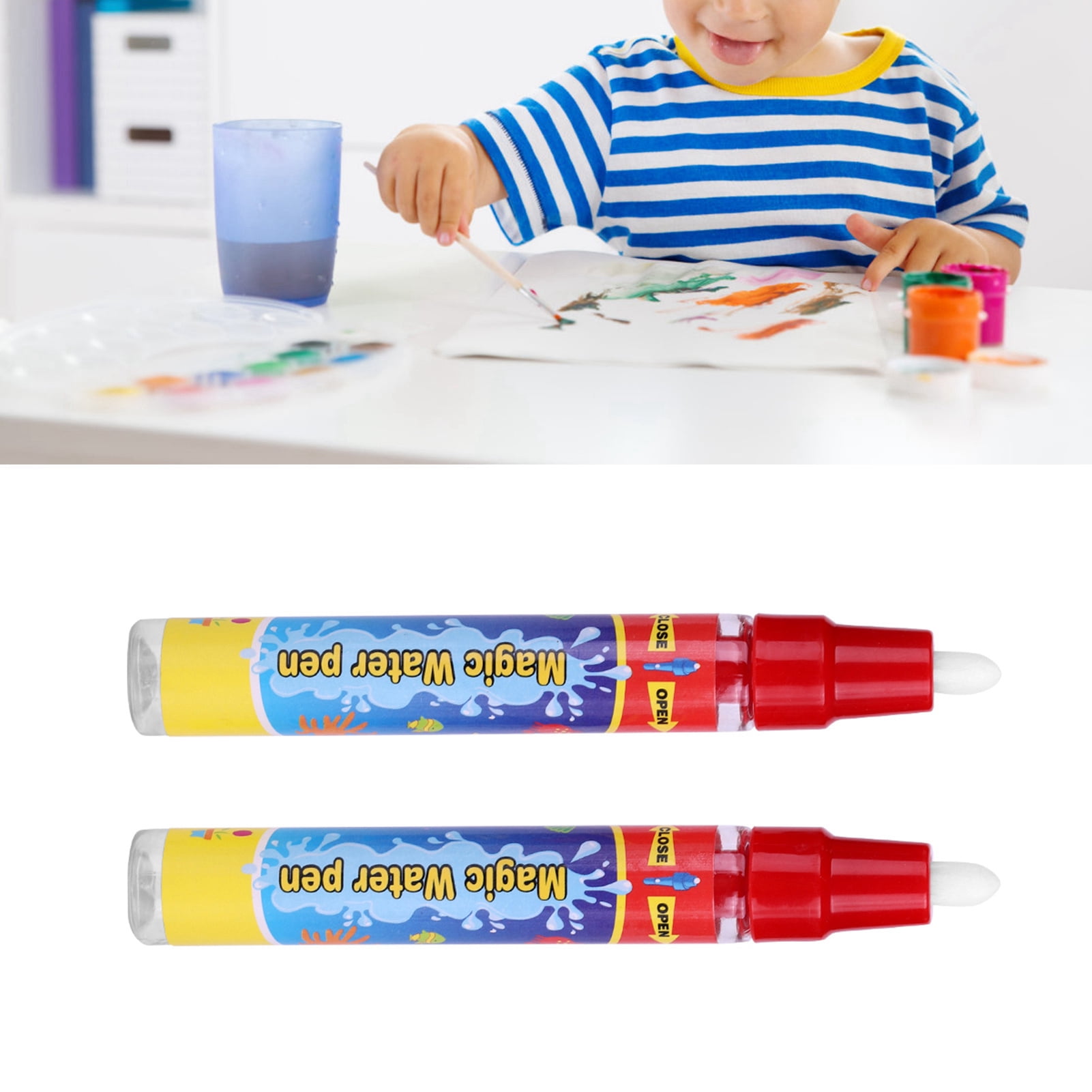 EZSPTO Magic Pens,, Doodle 2pcs/Set Water Pen Kids Gift For Drawing For  Magic Painting Mat