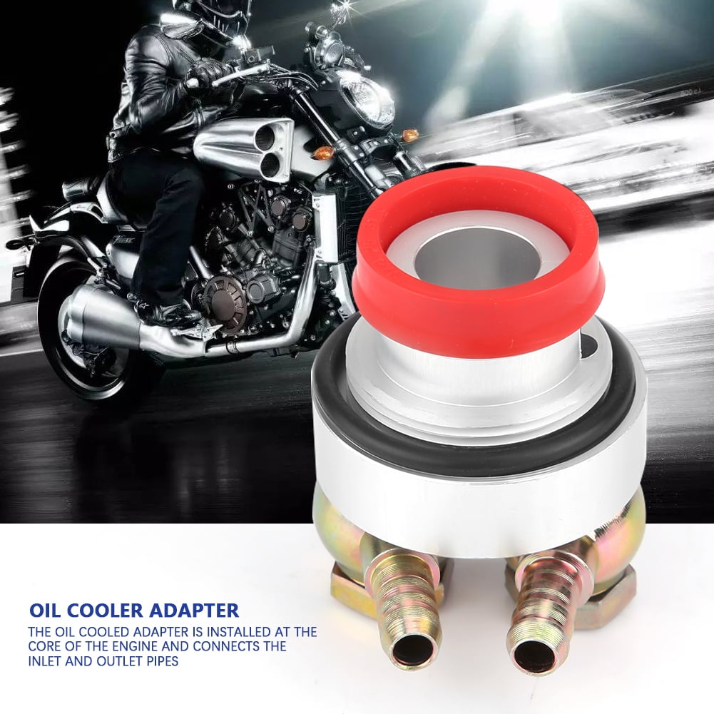 EZSPTO Oil Cooler Fitting,Oil Cooler Adapter,Motorcycle Refit Oil