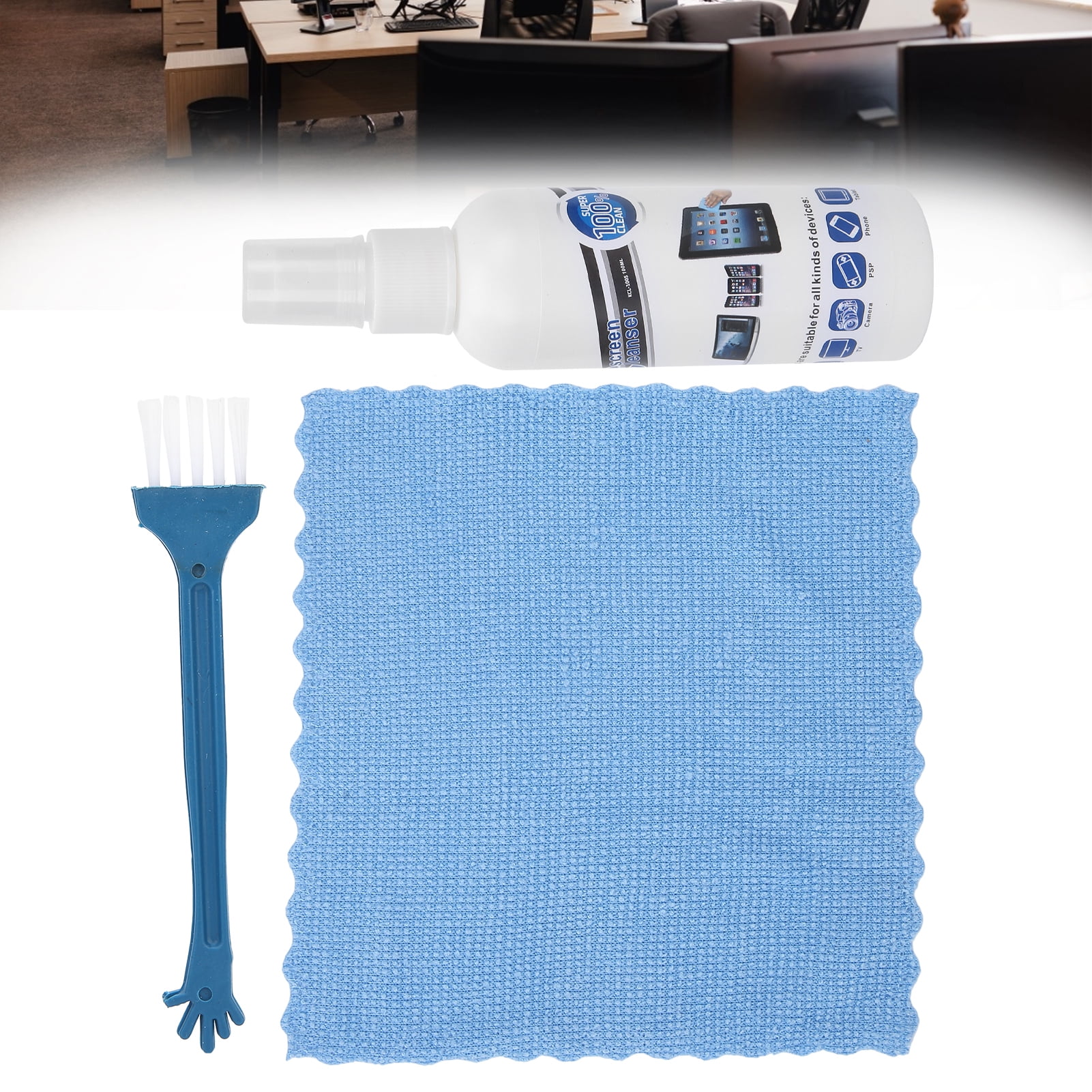 EZSPTO TV Screen Cleaner,Screen Cloth,Brush Set Screen Cleaner Kit