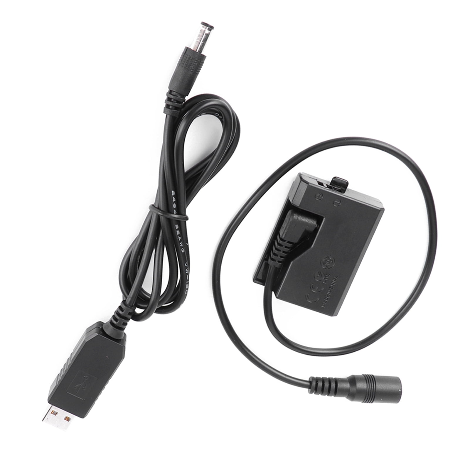 EZSPTO USB To ACK‑E10 Full Decoding Dummy Battery For Rebel T3/T5/T7/T100 Camera,USB To ACK‑E10