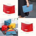 EZSZQWL 2pcs Folding Stool Multifunctional Portable Carrying Basket