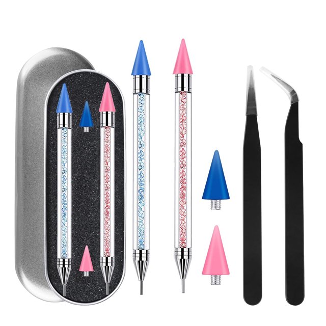 EZSZQWL Convenient Stylish DIY Nail Art Gem Pickup Kit with EasytoUse