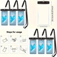 EZSZQWL ”CrystalClear” 3Piece Waterproof Phone Pouch With Touch