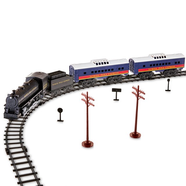 EZTEC Battery Operated North Pole Express Christmas (29 pieces plastic