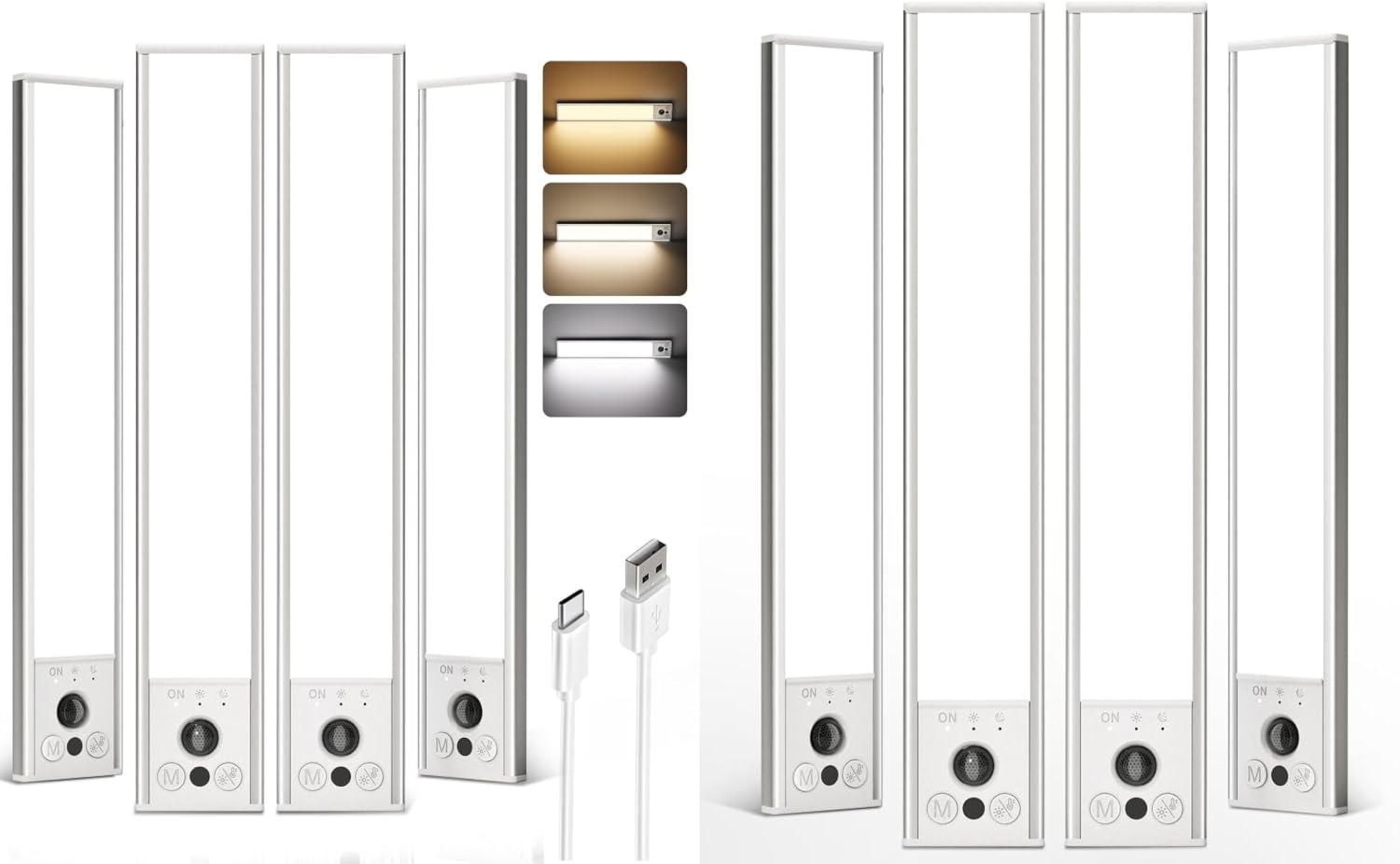 EZVALO Under Cabinet Lighting,Rechargeable Motion Sensor Light Indoor ...