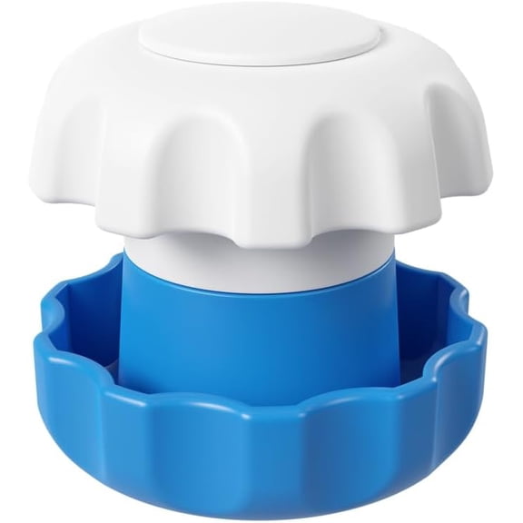 EZY DOSE Crush Pill, Vitamins, Tablets, Crusher and Grinder with Storage Compartment, Kids, Pets, Elderly, Effortlessly Crushes Medications into Fine Powder, Easy-to-Use Design, Blue, BPA Free