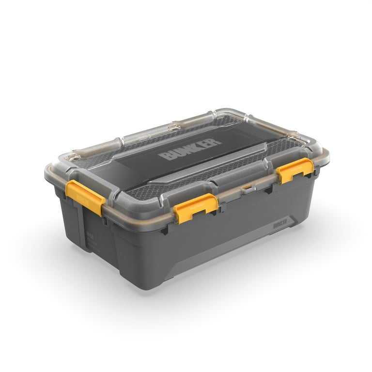 Ezy Storage 11.9 Medium Gasket Tote, IP68 WaterProof Plastic