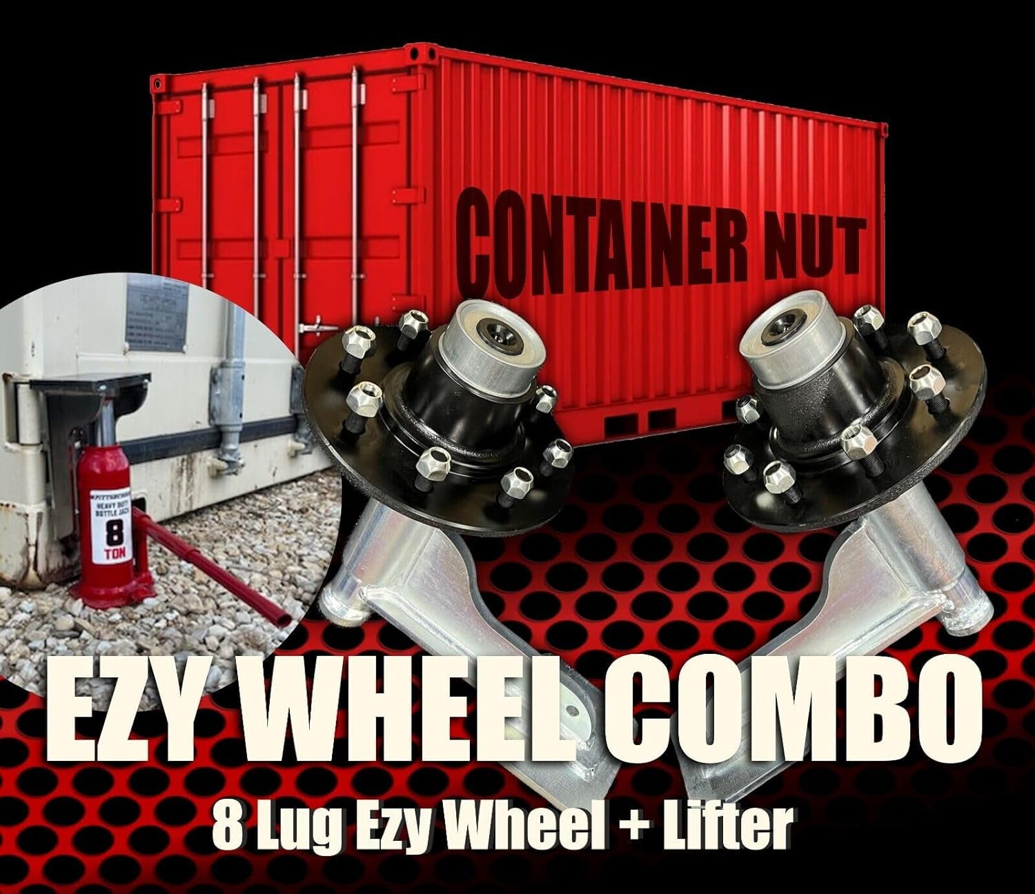 EZY Wheels 8-Lug EZY Wheels Shipping Container Wheels + Trailer Tires ...