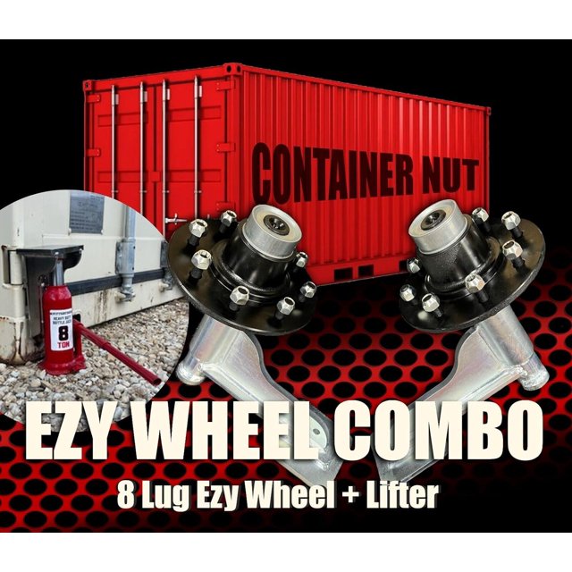EZY Wheels 8Lug EZY Wheels Shipping Container Wheels + Trailer Tires