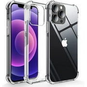 EZZI TECH   Crystal Clear Case Compatible with iPhone 13 Mini, Non-Yellowing and Shockproof Phone Case Clear, 5.4