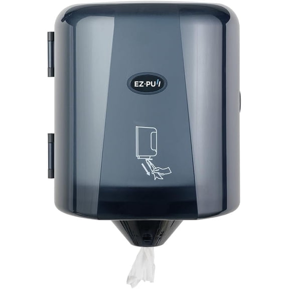 EZbrnd Wall Mount High Capacity Centerpull Paper Towel Dispenser for Commercial/Washroom/Office/FoodService, Pearl Black
