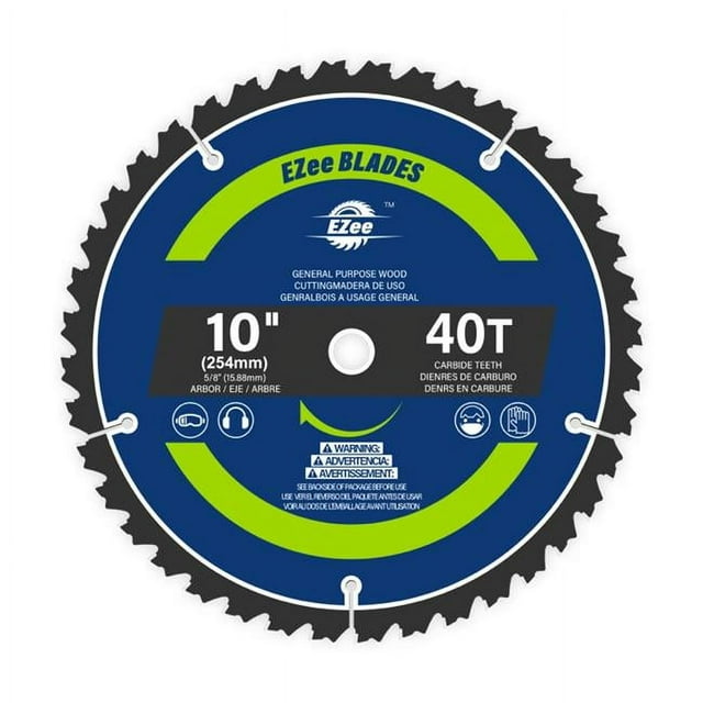 EZee Circular Saw Blades 10 Inch 40 Tooth,Table Saw Blade,ATB,TCT