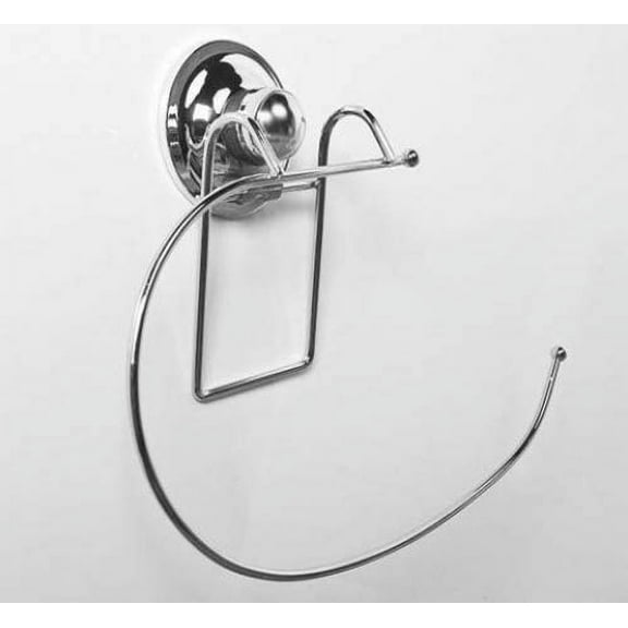 EZee Stick Suction Cup Towel or Paper Holder - Easy Push-Button Installation