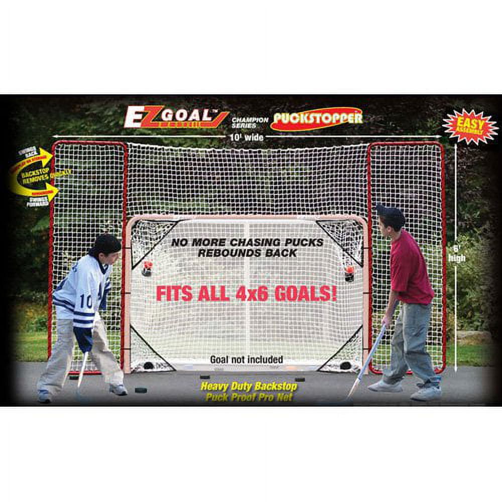 EZgoal Monster Hockey Puckstopper Backstop Rebounder and 4 Targets
