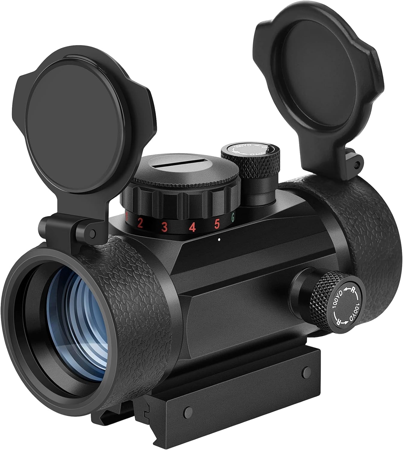 EZshoot Red Green Dot Sight Scope with Lens Cap 20mm/11mm Rail Mount