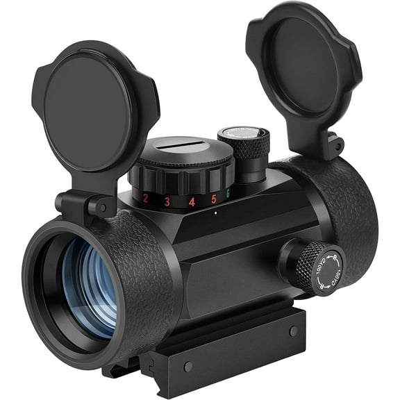 EZshoot Red Green Dot Sight Scope with Lens Cap 20mm/11mm Rail Mount