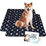 EZwhelp Reusable Dog Pee Pads, 24 x 48 2 Pack   Washable Waterproof Mats for Puppy Training & Whelping, Durable, Leakproof, Reusable Potty Pads for Dogs