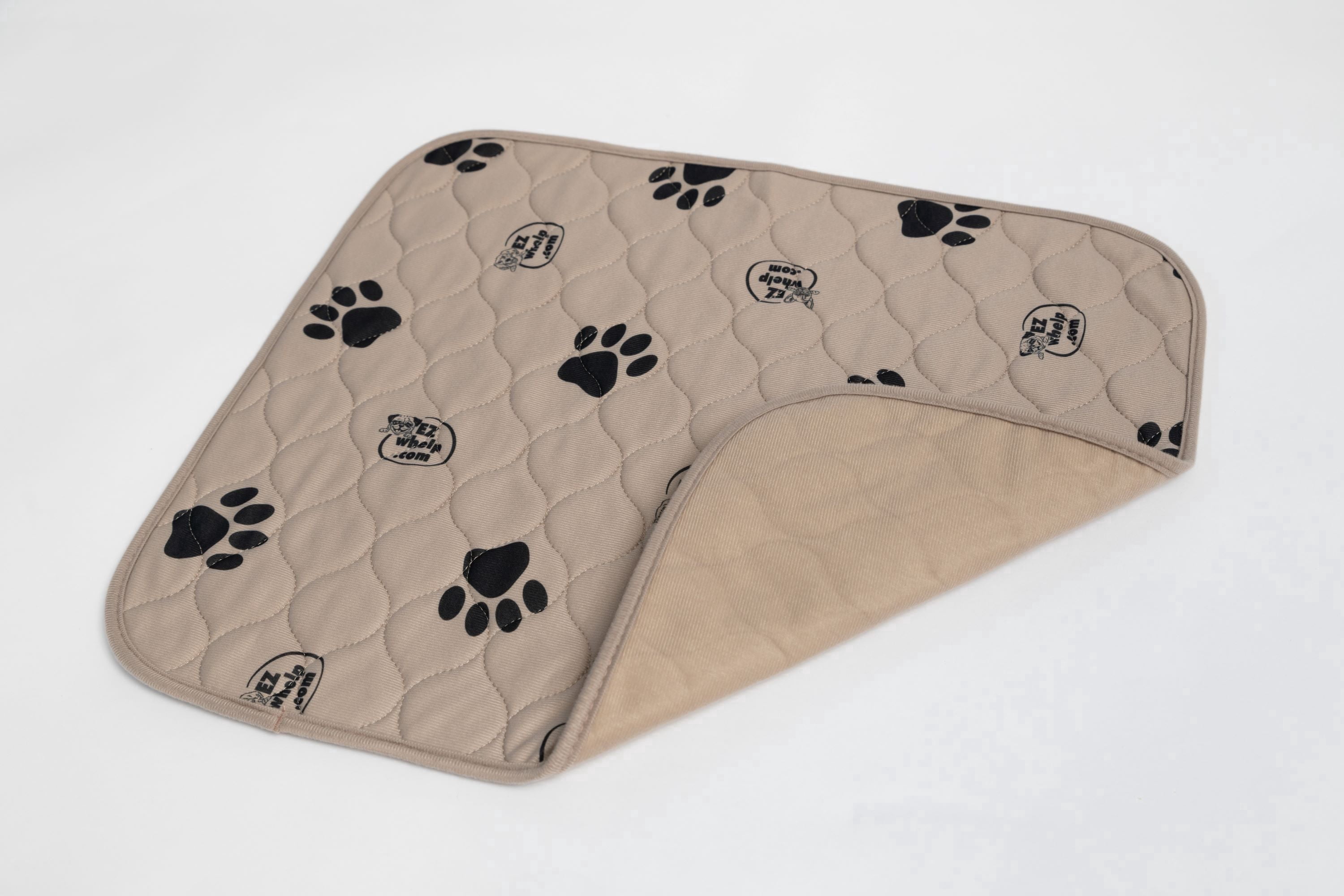 EZwhelp Reusable Dog Pee Pads, 24x36 Inch 2 Pack – Washable Waterproof Puppy Training & Whelping Pads, Leakproof, Durable, Reusable with Rounded Corners