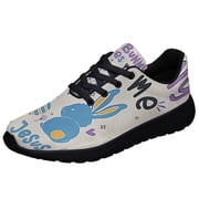 EaStr No Bunny Loves Me Like Jesus Shoes Sneakers Black Size 11.5