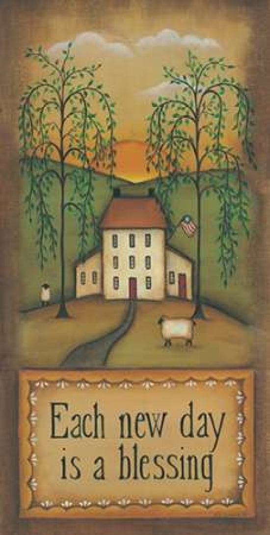 Each Day Is A New Blessing Canvas Art - Kim Lewis (24 x 48)
