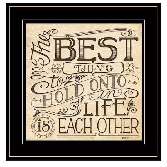 Each Other by Deb Strain Printed Framed Wall Art Wood Multi-Color
