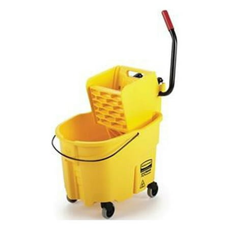 Rubbermaid 35 qt Combo Side Press Wavebrake Mop, Yellow