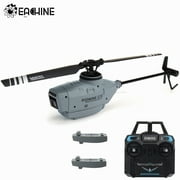 Eachine E110 RC Helicopter With 720P HD Camera for Adults,2.4G 6-Axis Gyro Optical Flow Localization Flybarless Scale Three Battery